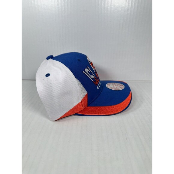 Mitchell & Ness New York Islanders Hat Retrodome Snapback Pro Crown Blue Orange - Picture 3 of 4